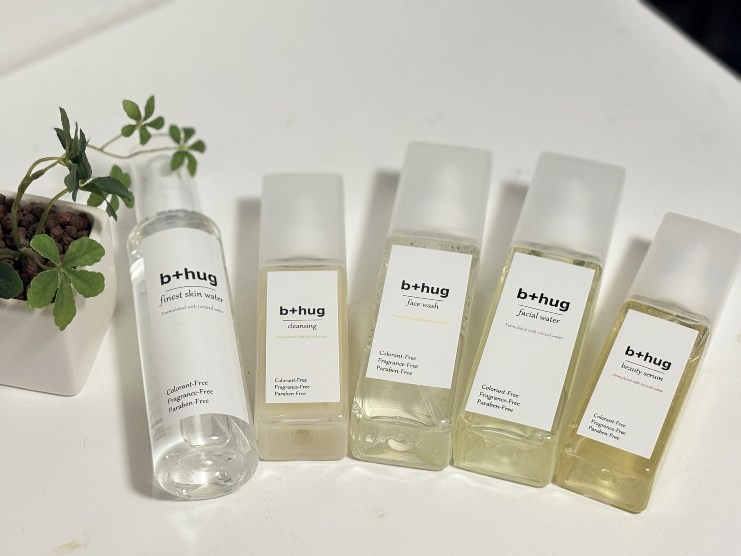 b＋hug 水美容スキンケアの商品ラインナップ